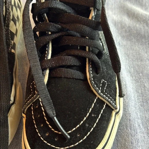 Vans Black and White High-Top Sneakers - Picture 8 of 12